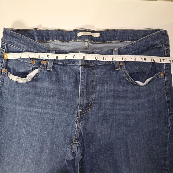 Levis Boyfriend Denim Jeans Dark Wash Size 32x27 - Picture 5 of 7
